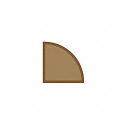 Prefinished Colonial Plank Beech Hardwood 1/2 in thick x .75 in wide x 78 in Length Shoe Molding